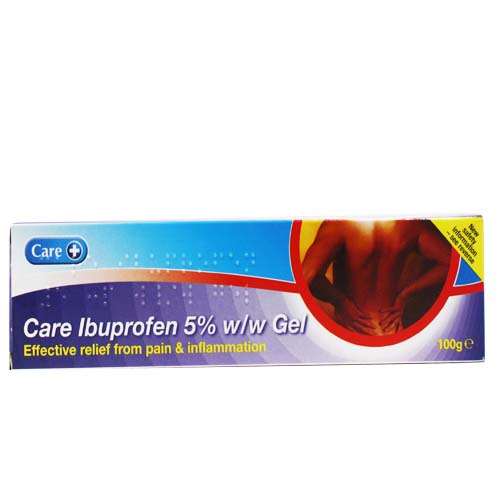 Care Ibuprofen 5% w/w Gel 100g
