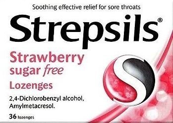 Strepsils Strawberry Sugar Free