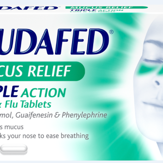 Sudafed mucus relief triple action tablets