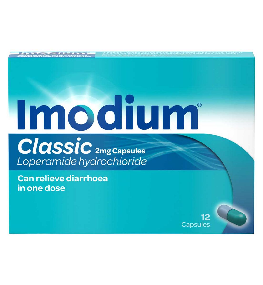 Imodium Classics Relief 1 Dose 12 Tb (P), 2mg