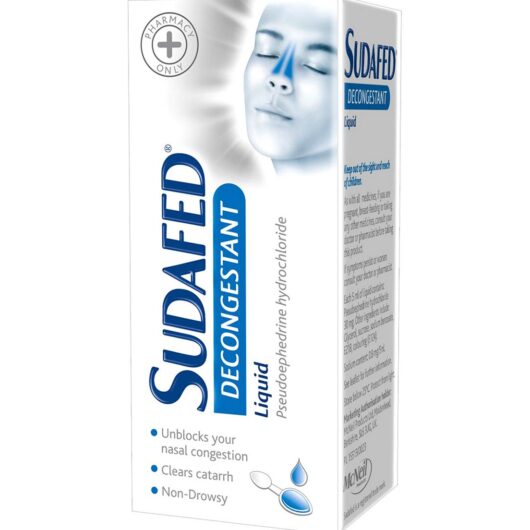 Sudafed Decongestant Liquid 100ml
